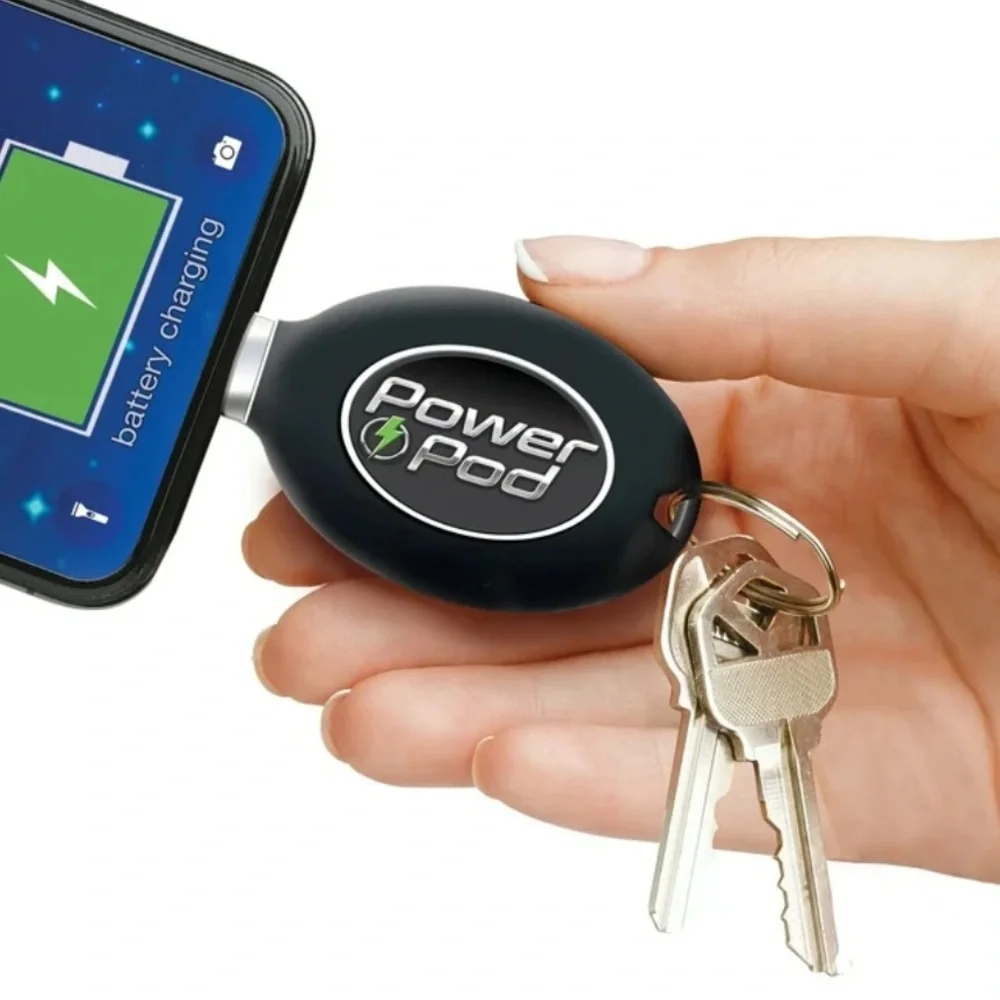 Power Pod Keychain Phone Charger